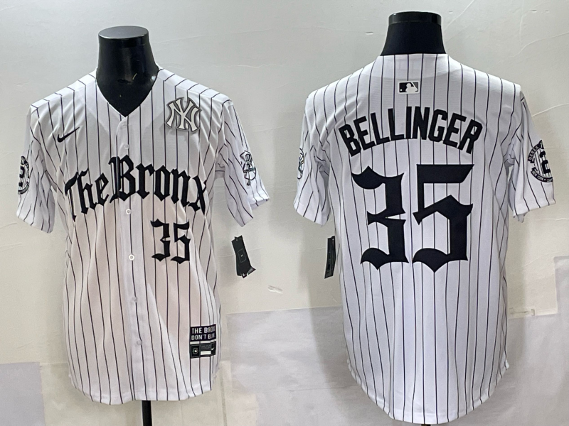 Men New York Yankees #35 Bellinger White Nike  2025 MLB Jersey style 008->new york yankees->MLB Jersey